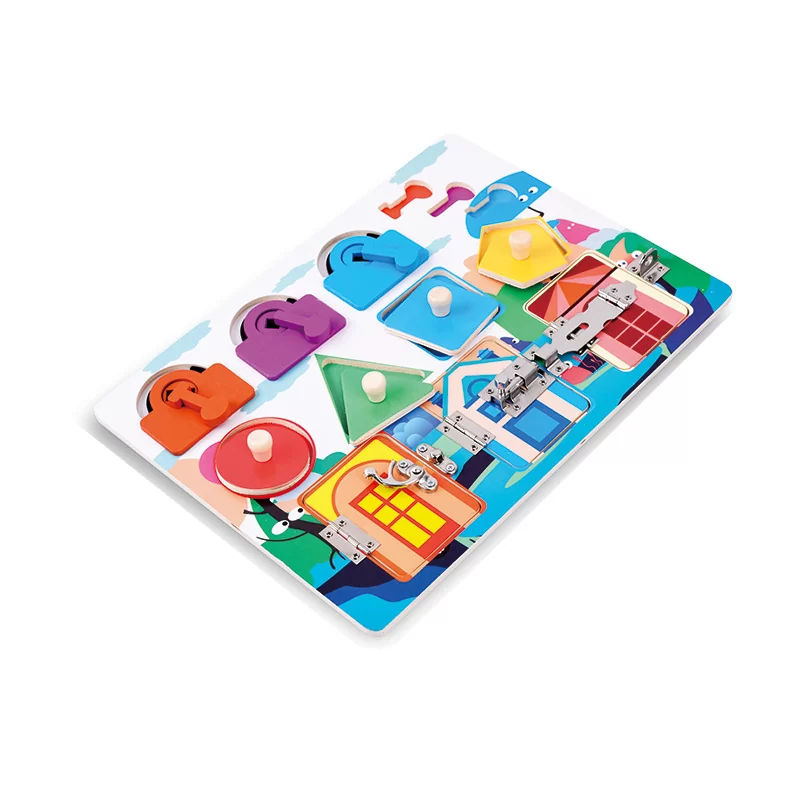 Montessori Busy Board pour tout-petits – Planche d'activités sensorielles  20 en 1 en bois pour tout-petits – Planche d'activités sensorielles pour
