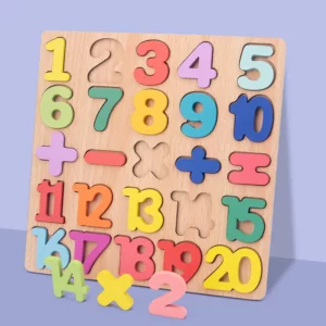 Puzzle Chiffre coloré Montessori