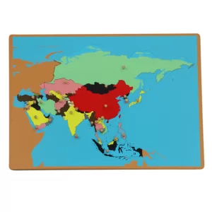 Puzzle Continent Montessori Asie