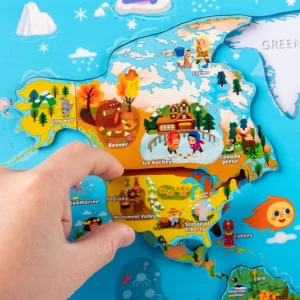 Puzzle geographie montessori