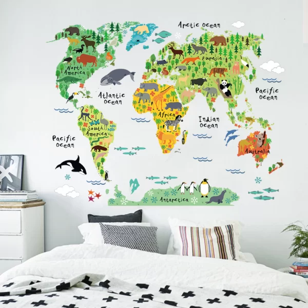 Carte du Monde Montessori